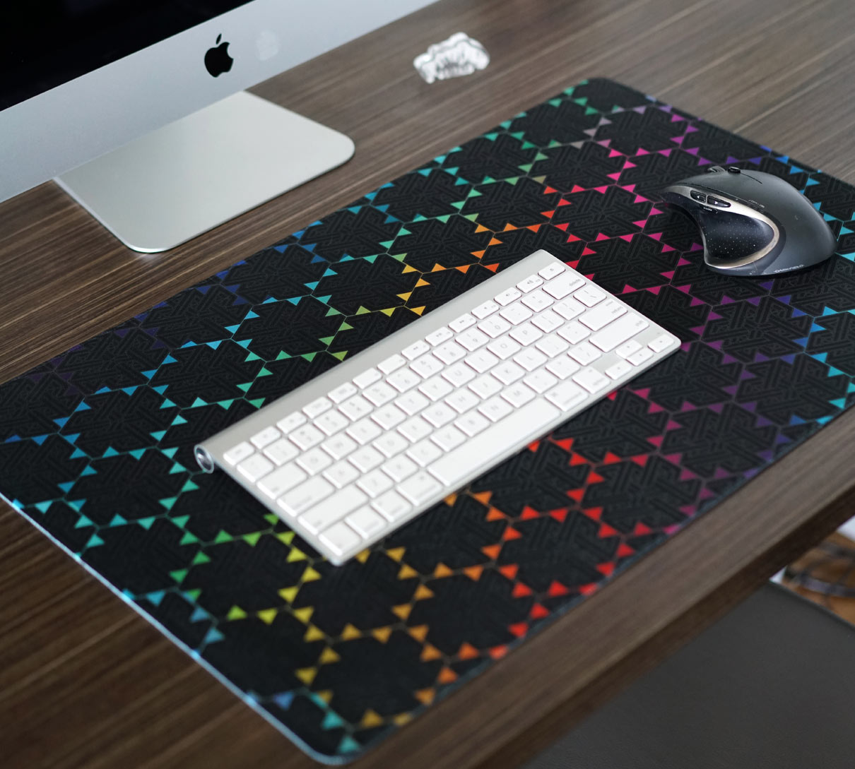 Impossible Rainbow by Threyda Desk Mat - Standard Size