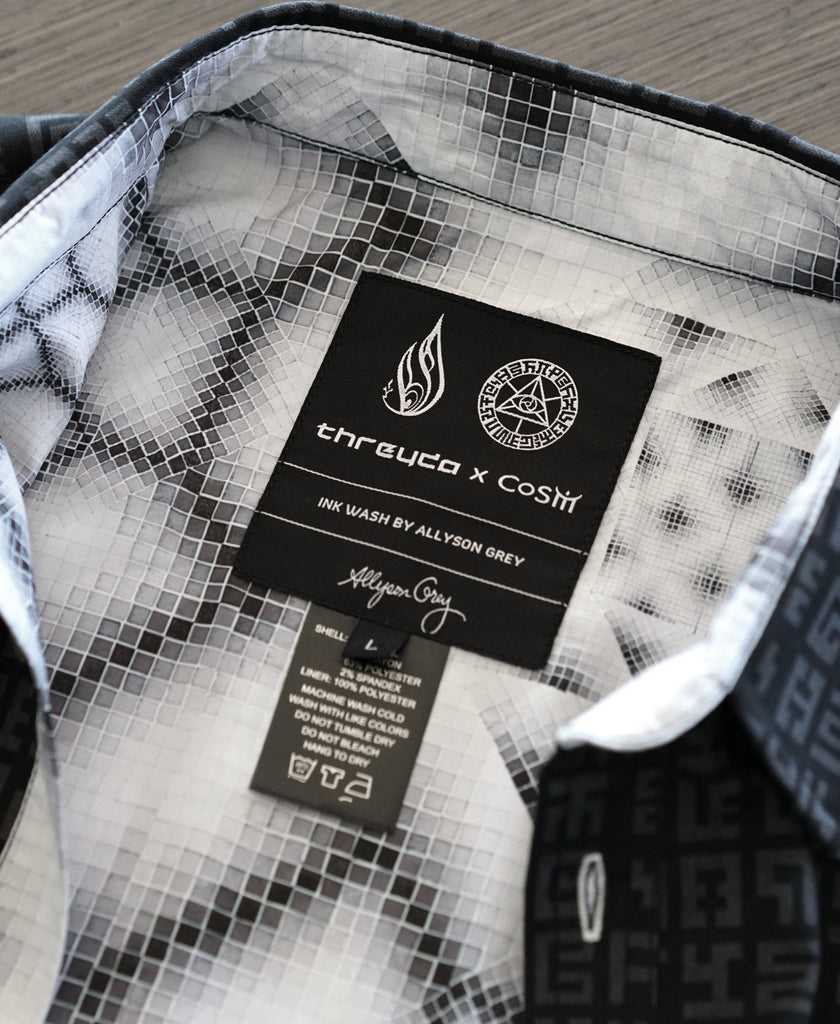 Ink Wash Lined Button Down by Allyson Grey