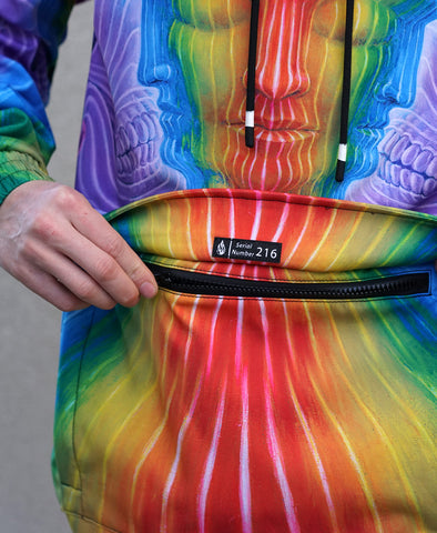 Interbeing Waterproof Pullover Jacket by Alex Grey