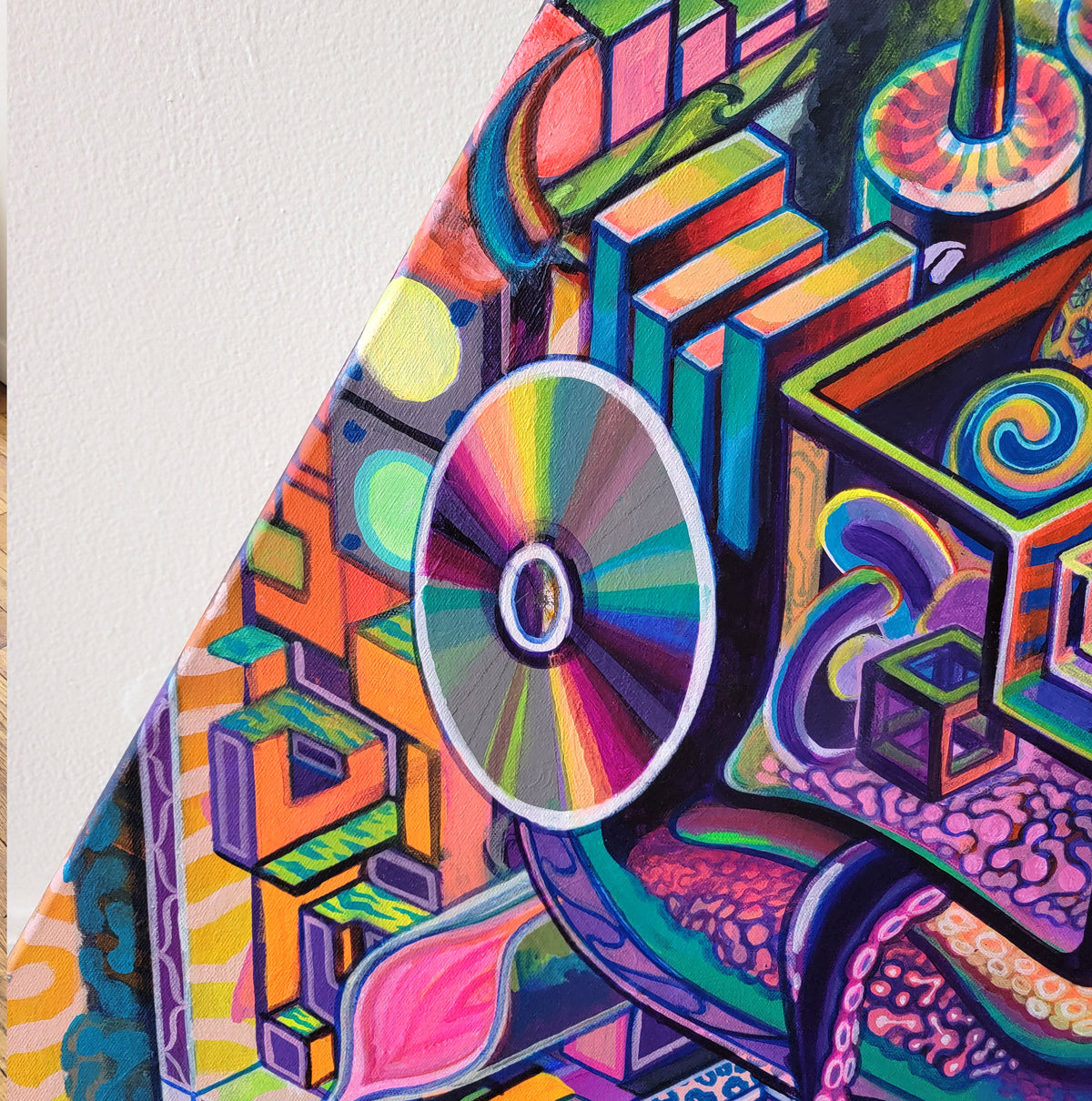 Triangulation Original Painting by Jake Amason - 72 HOUR AUCTION