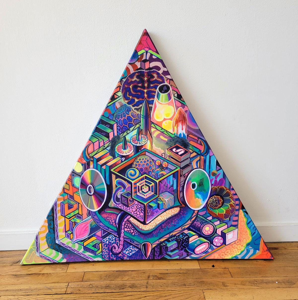 Triangulation Original Painting by Jake Amason - 72 HOUR AUCTION