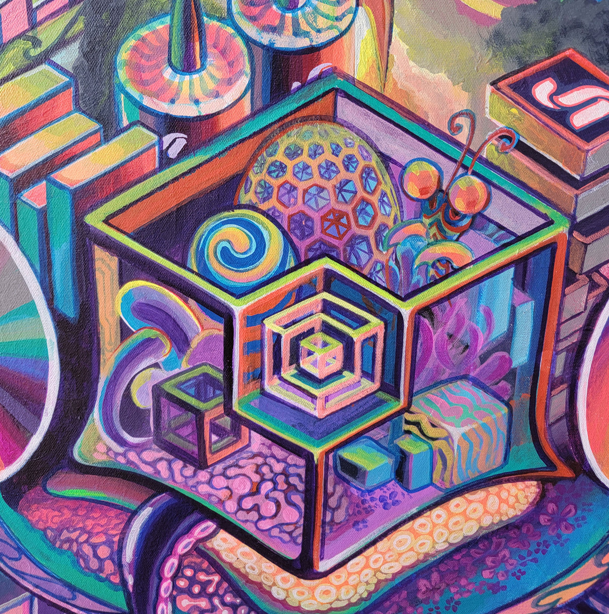 Triangulation Original Painting by Jake Amason - 72 HOUR AUCTION
