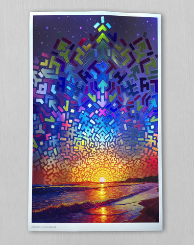 Dreamstate Embossed Holo Embossed Print by Jessica Perlstein