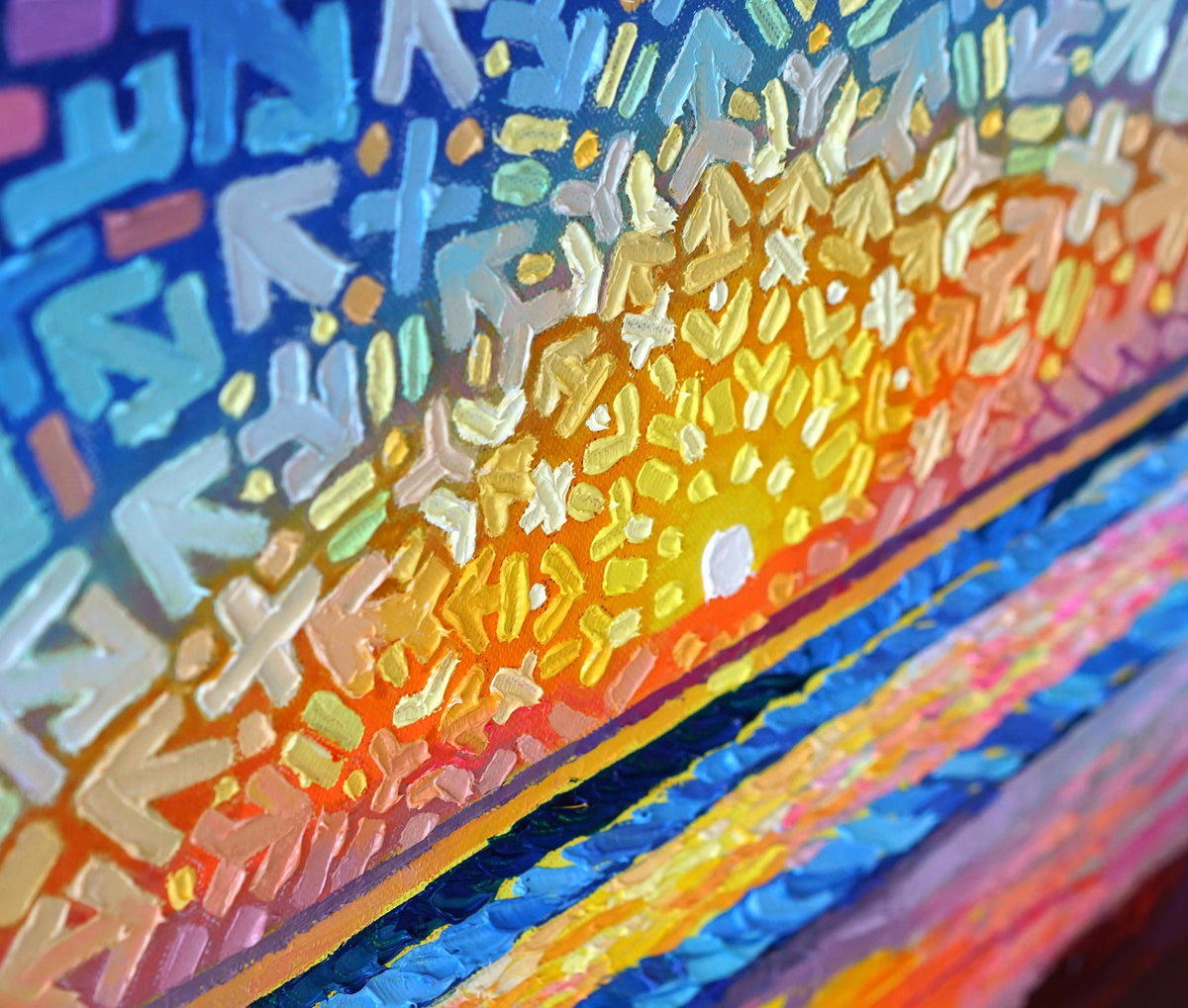 Purple Haze Original Painting by Jessica Perlstein