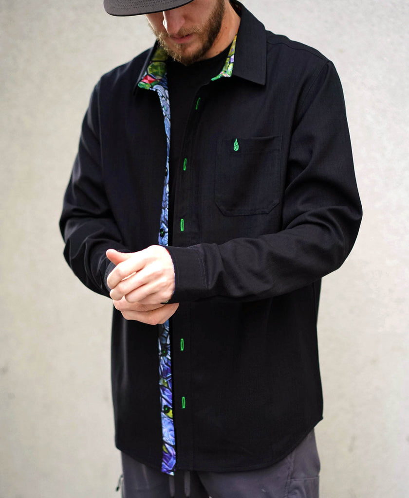Jewel Being Lined Button Down by Alex Grey