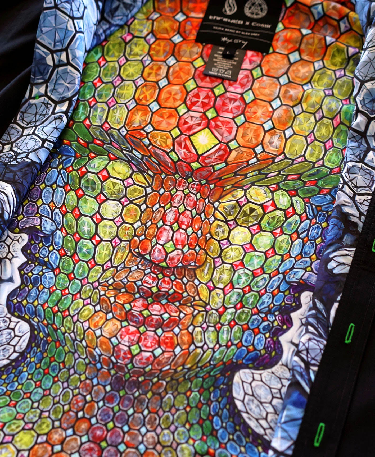 Jewel Being Lined Button Down by Alex Grey
