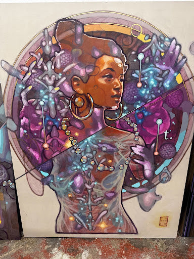 Ines Original painting by Joshua Mays