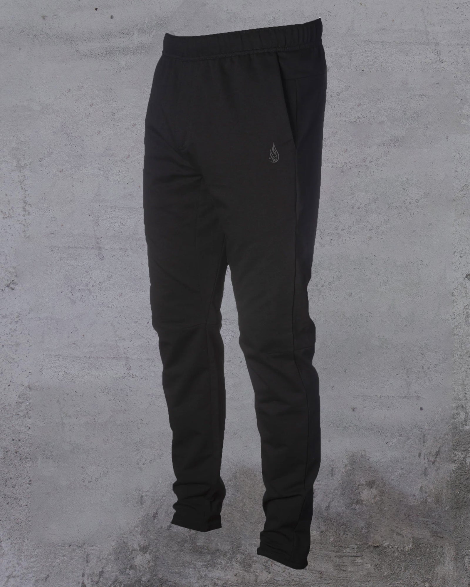 Black Insignia French Terry Stretch Joggers by Threyda- Presale Ships August