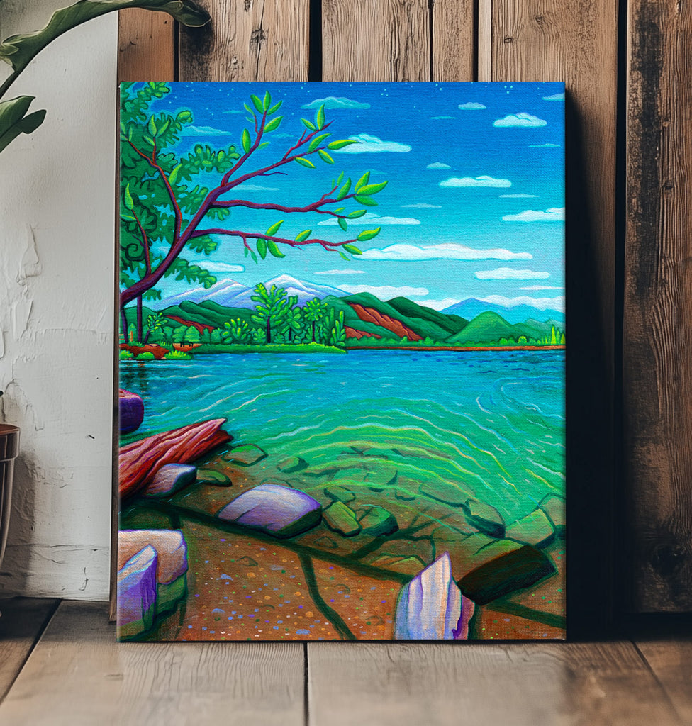 Cool Lake Canvas by John Speaker