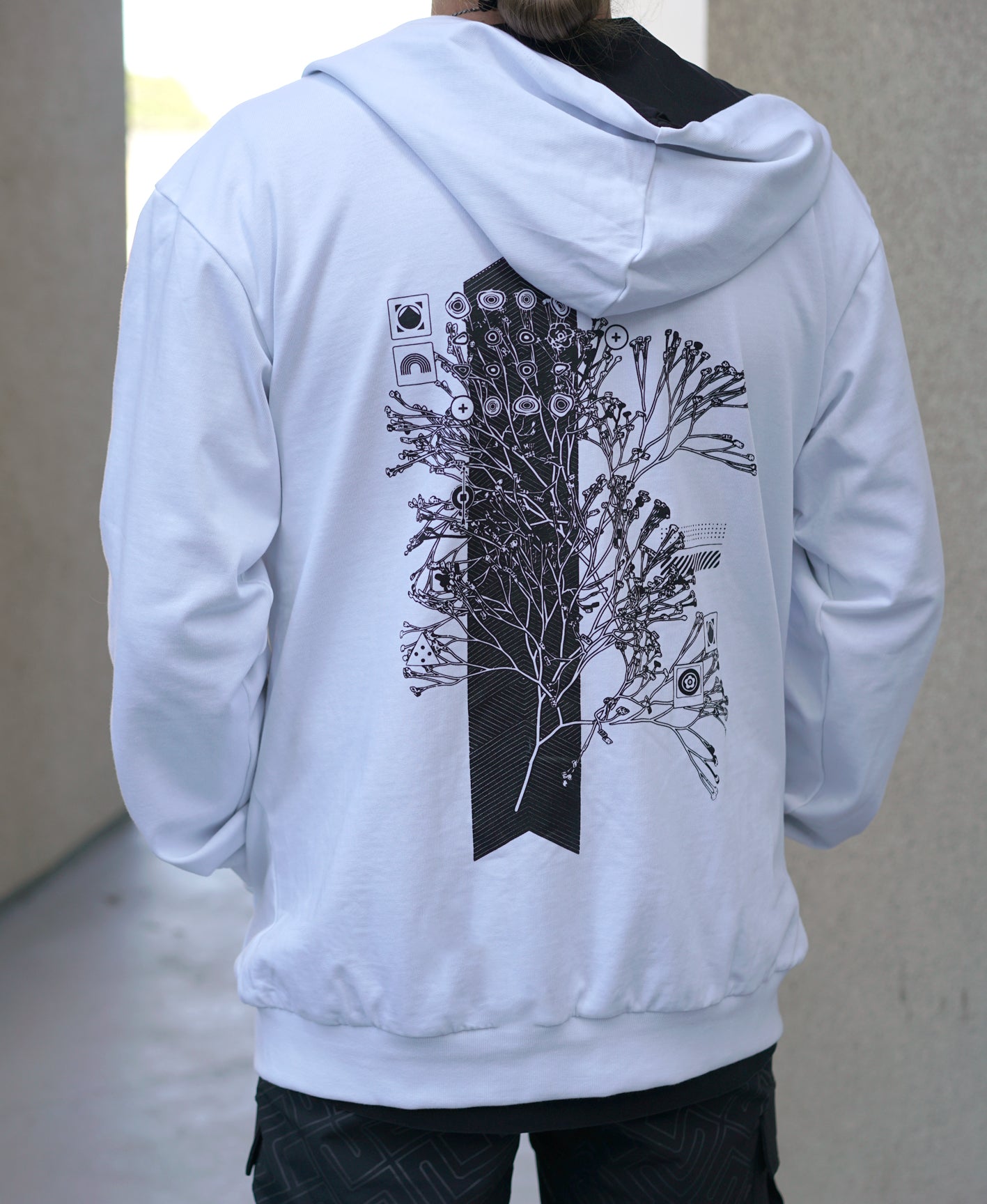 L-system Zip Hoodie by Kimi Takemura
