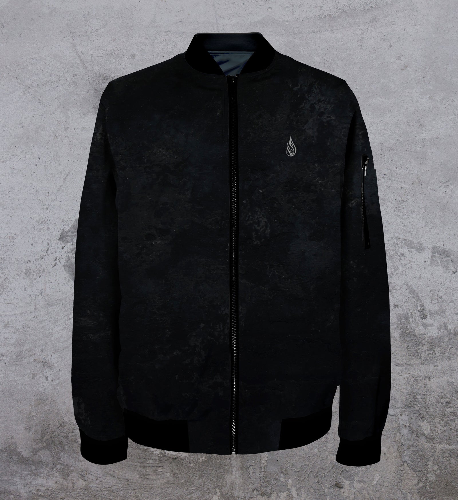 Black Tree Tech Women's Lightweight Bomber Jacket by Kimi Takemura - Ships April