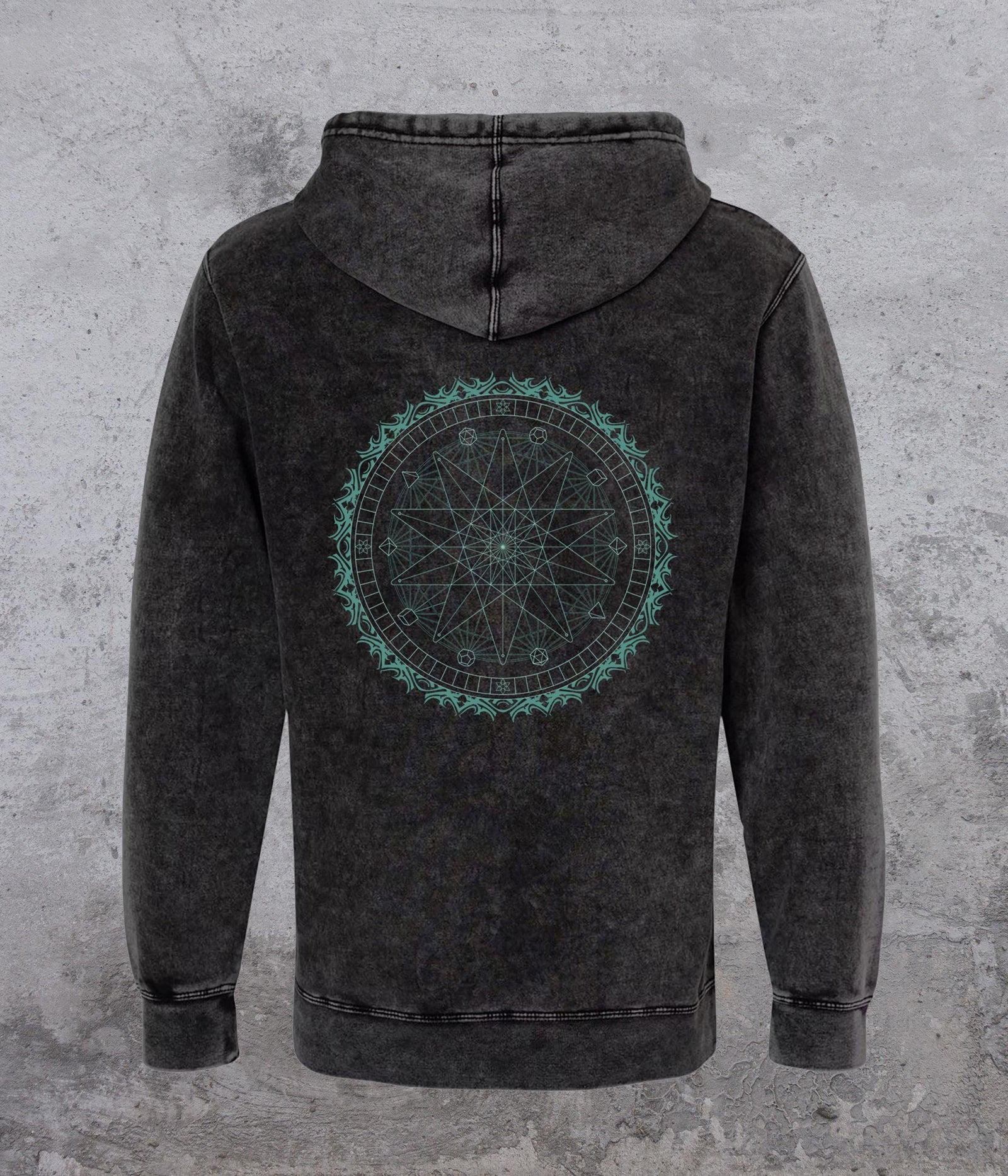 Sacred Seal Mineral Wash Pullover Hoodie by Kimi Takemura