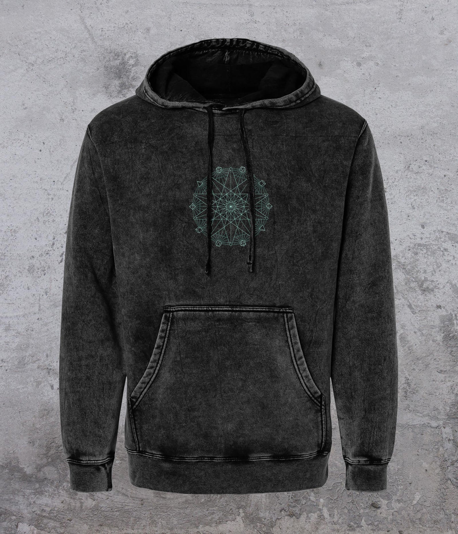 Sacred Seal Mineral Wash Pullover Hoodie by Kimi Takemura