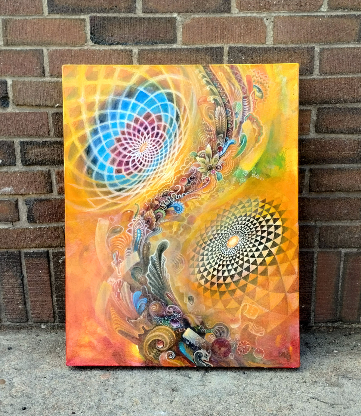 Kokoro Flow Original Painting by Randal Roberts