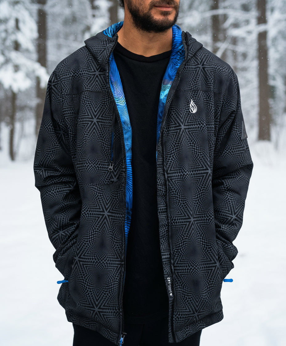 Sanador Obsidian Jacket by Luke Brown - Threyda Art and Apparel