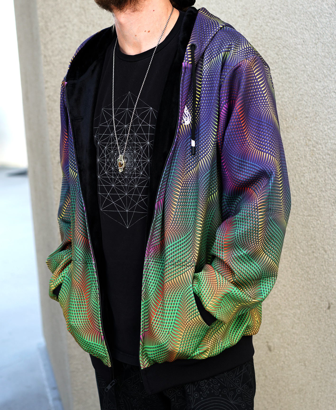 Anaconda Sherpa Hoodie by Luke Brown