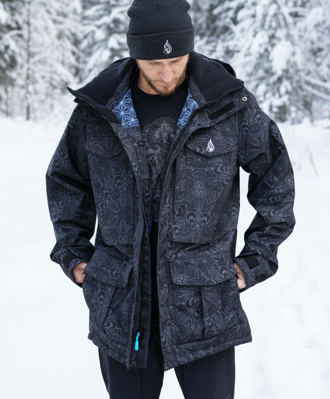 Lumen Onyx Jacket by Threyda - Threyda Art and Apparel