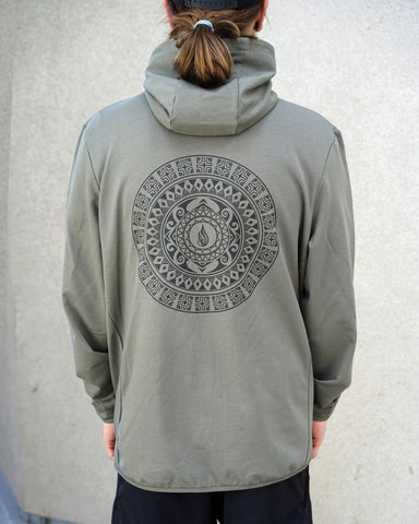 Compass French Terry Zip Hoodie by Threyda