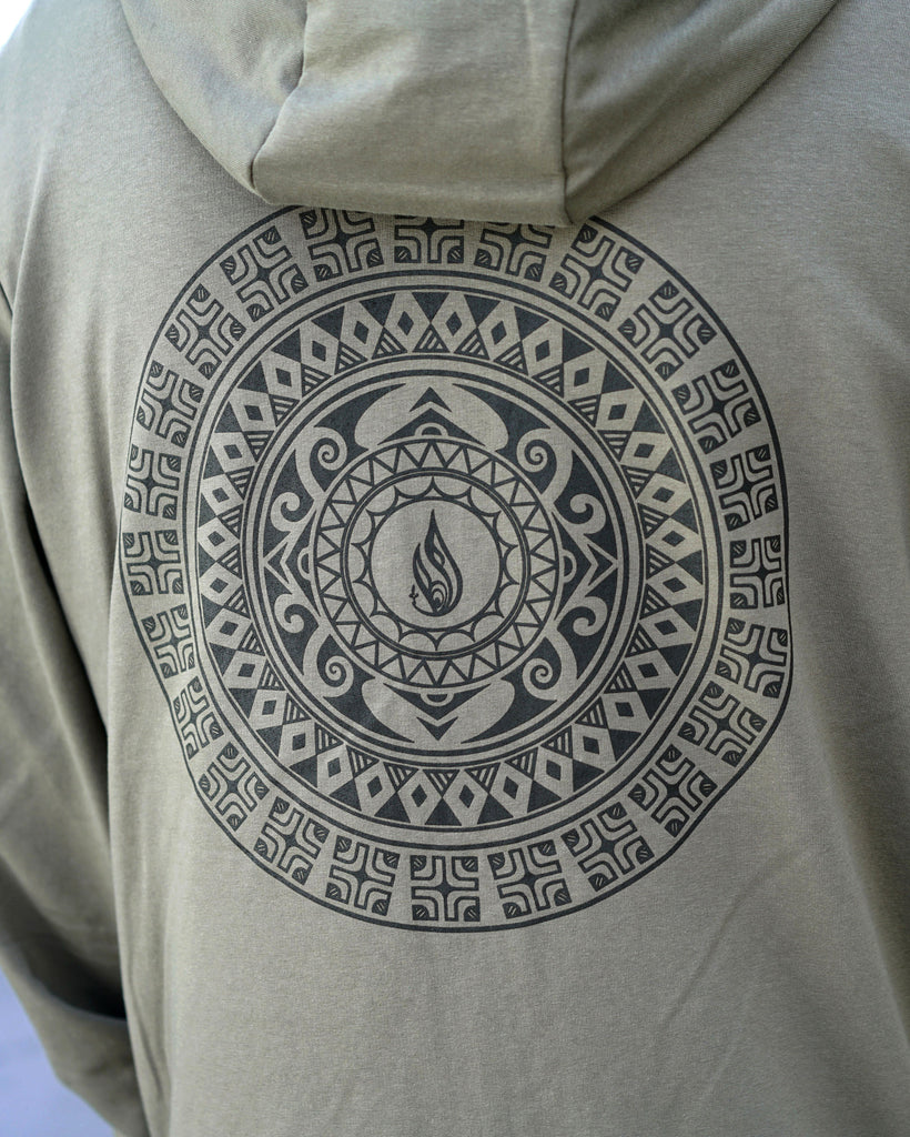 Compass French Terry Zip Hoodie by Threyda