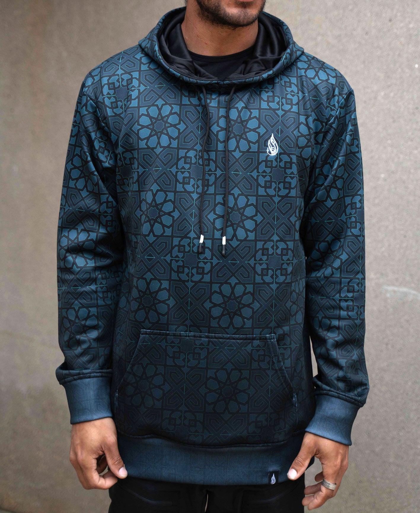 Medallion Pullover Hoodie by Threyda