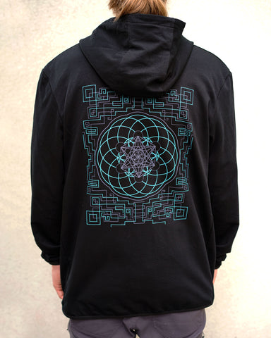Visions French Terry Zip Hoodie by Melanie Farris
