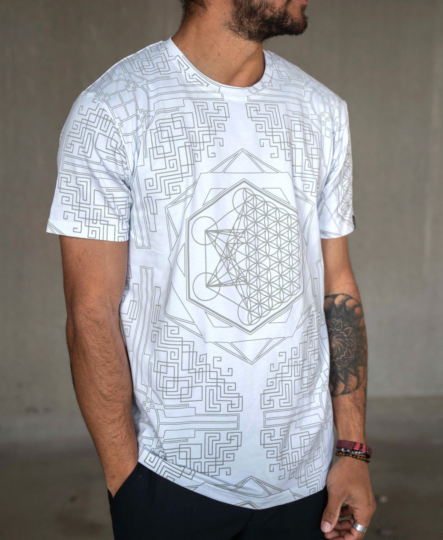 Symbiotic Full Coverage Screen Tee by Melanie Farris