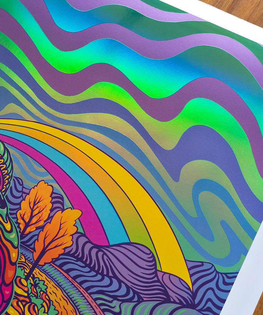 Day Tripper Holographic Print by Mr. Melty