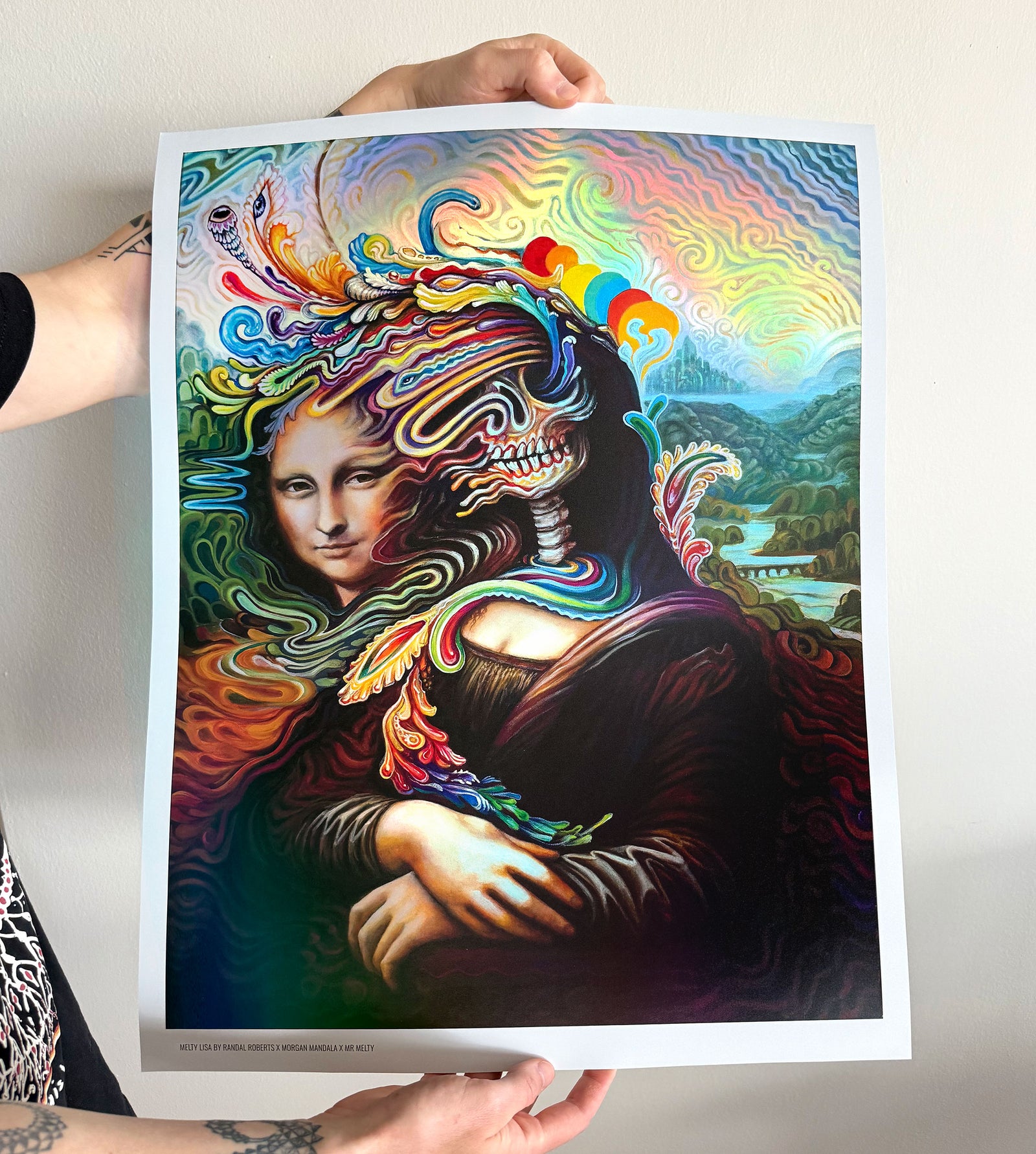 Melta Lisa Holographic Print by Randal Roberts x Morgan Mandala x Mr Melty