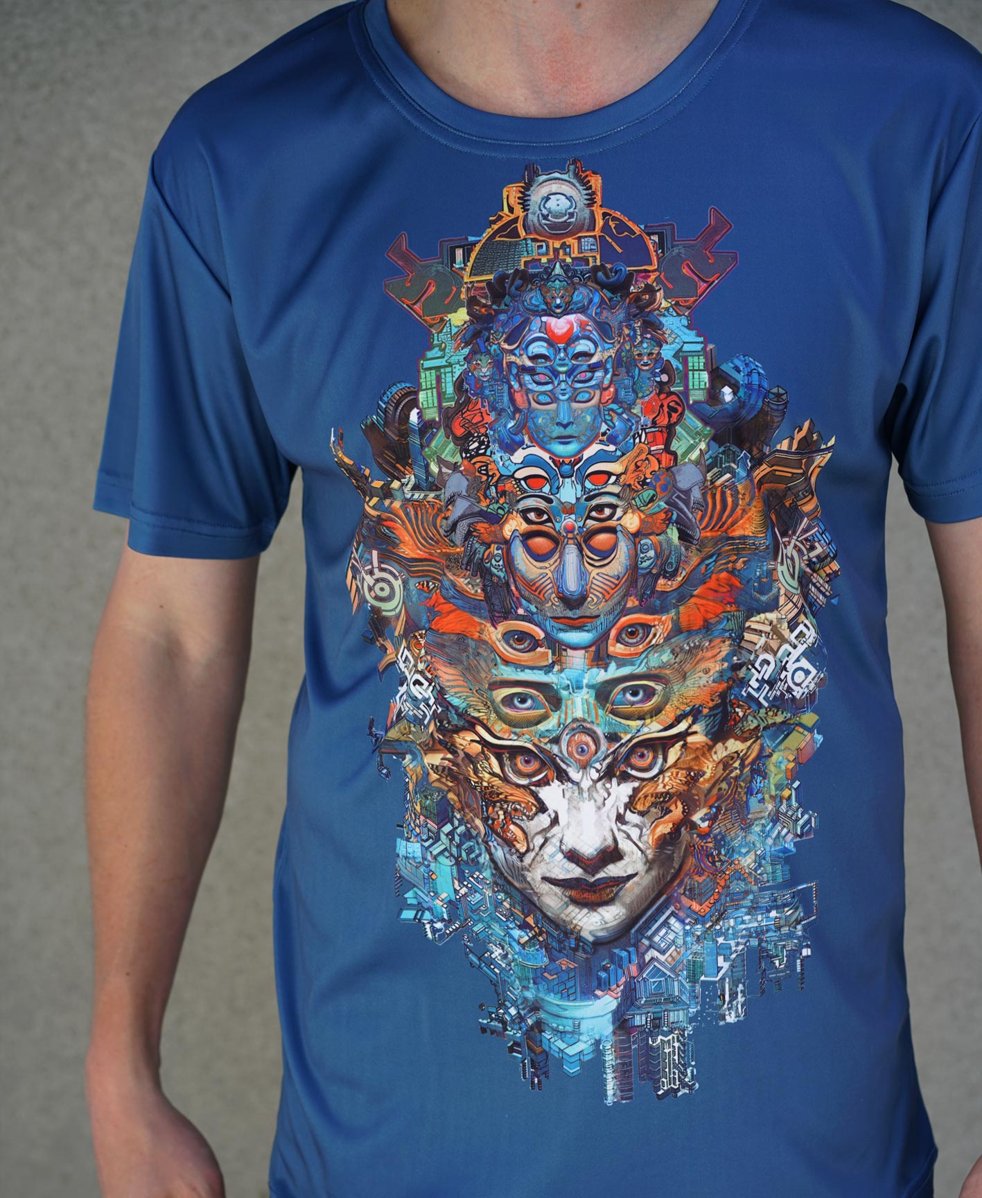 Metamask Sublimation Tee by Android Jones - Threyda Art and Apparel