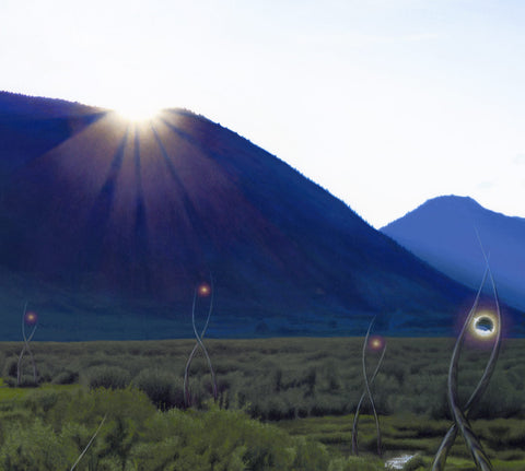 Future Lights Canvas Print by Micah Ofstedahl