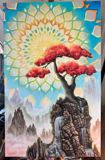 Psyche’s Refuge Original Painting by Morgan Mandala