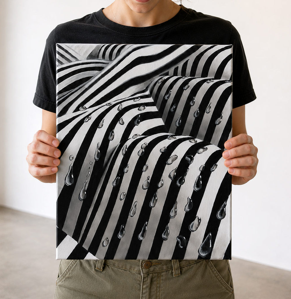 Drippy Mini Stretched Canvas by Andrew Norris