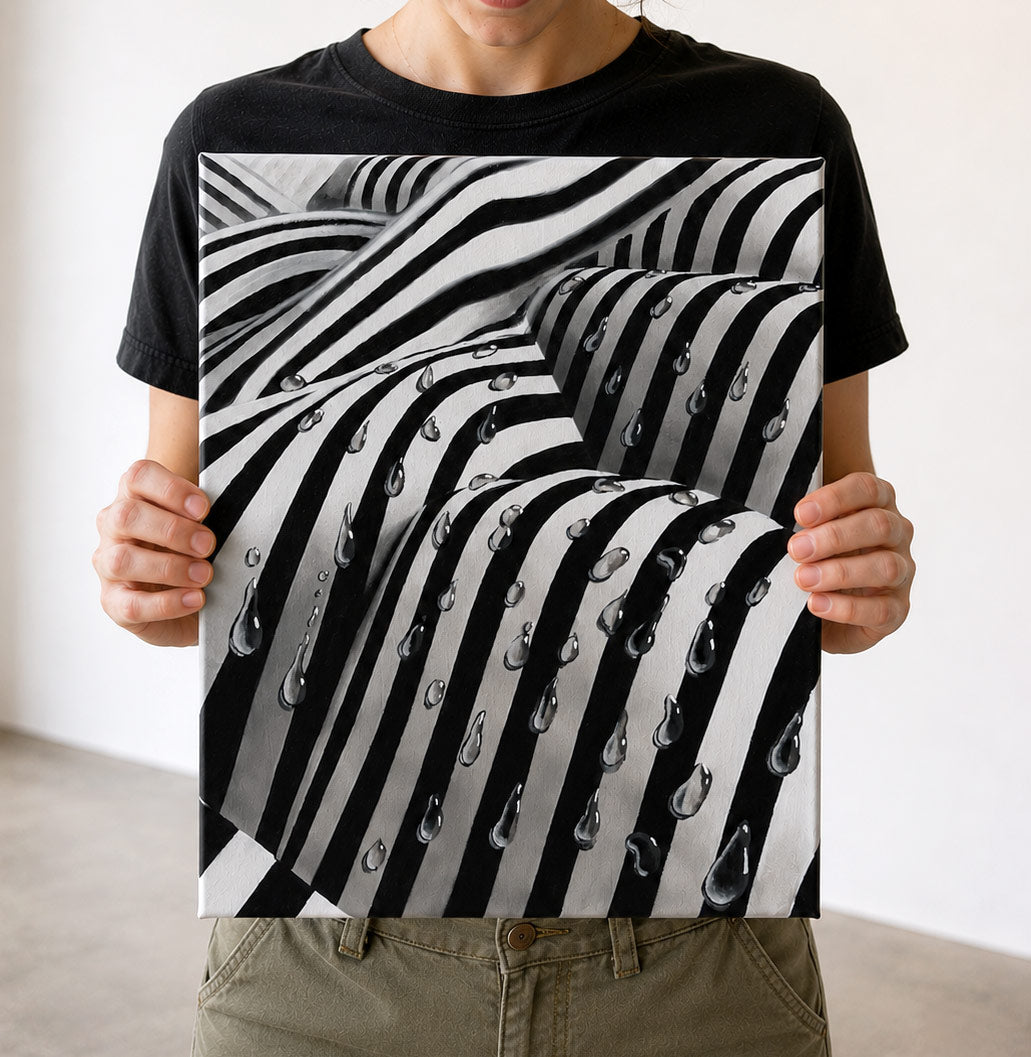 Drippy Mini Stretched Canvas by Andrew Norris