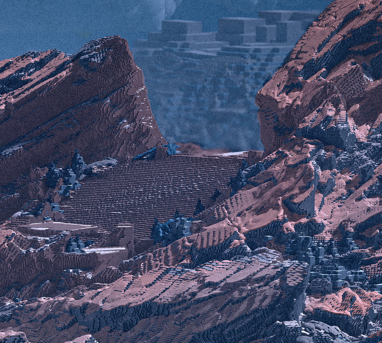 Moon Rocks Stretched Canvas by Android Jones