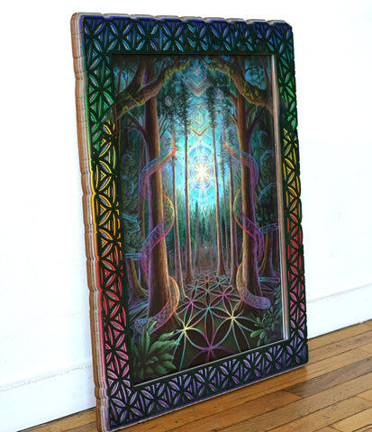 Thru The Trees Lasercut Frame by Morgan Mandala