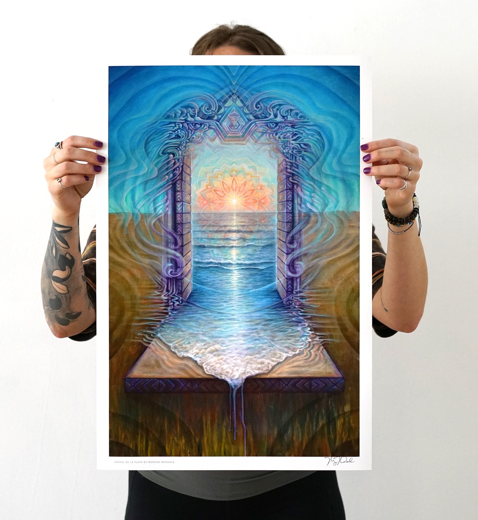 Portal De La Playa Print by Morgan Mandala