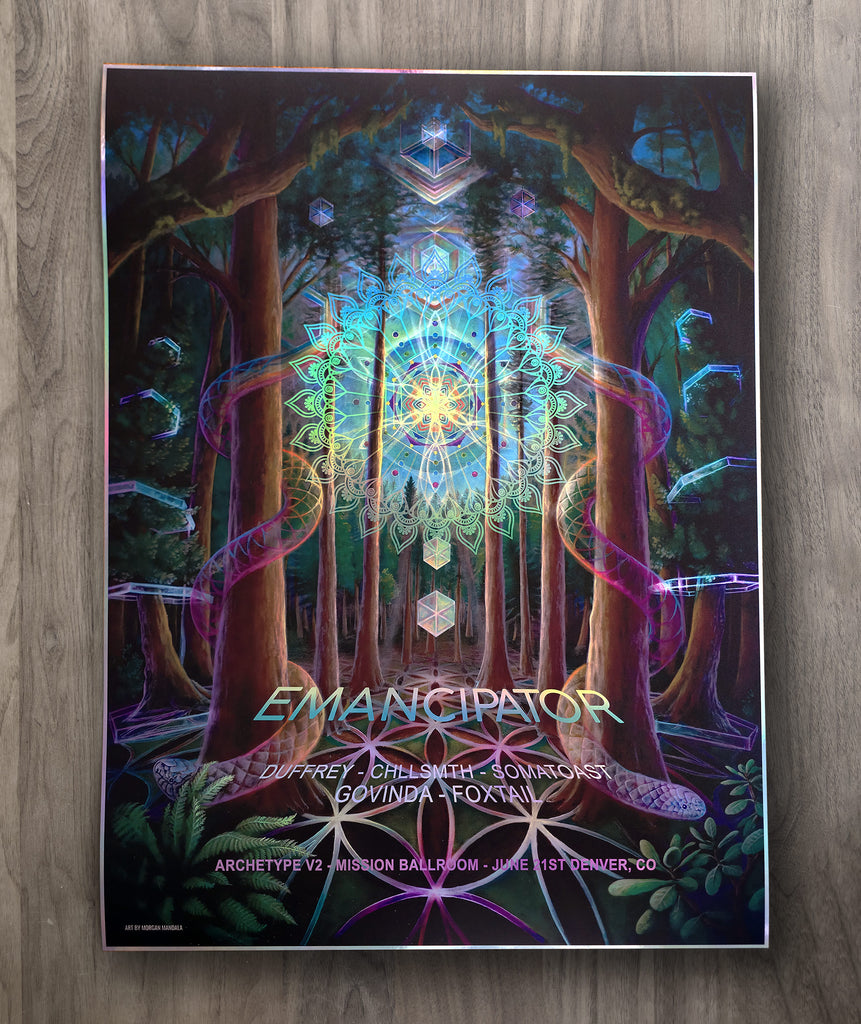 Archetype Embossed Holo Print by Morgan Mandala