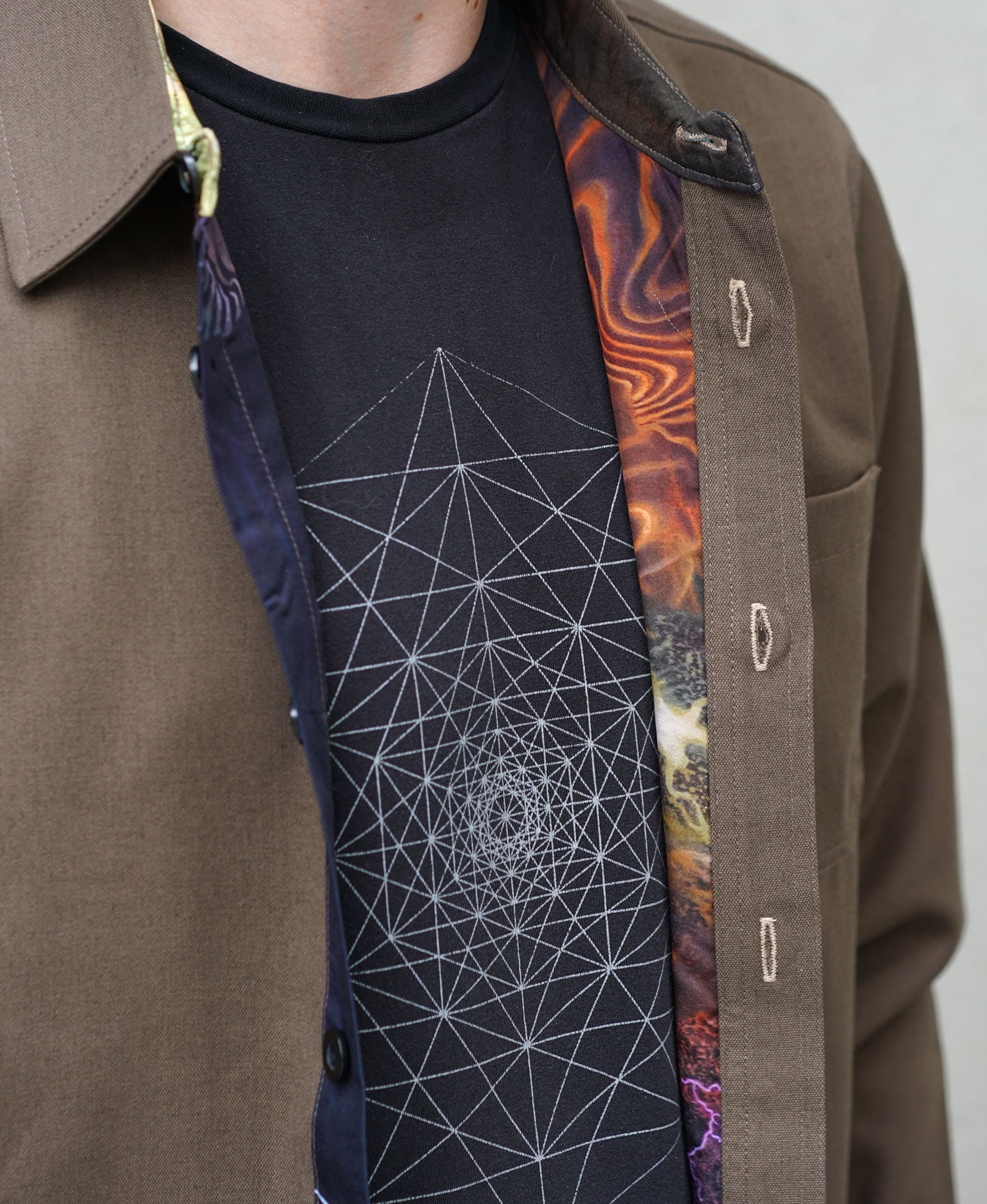 Neurogenesis Lined Button Down Shirt by Blake Foster