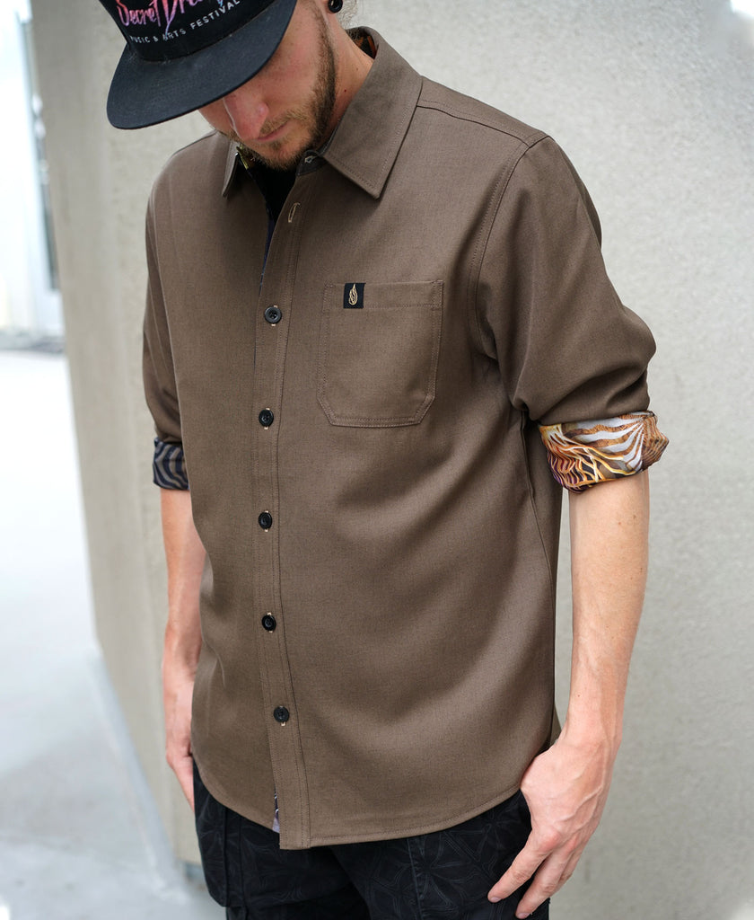Neurogenesis Lined Button Down Shirt by Blake Foster
