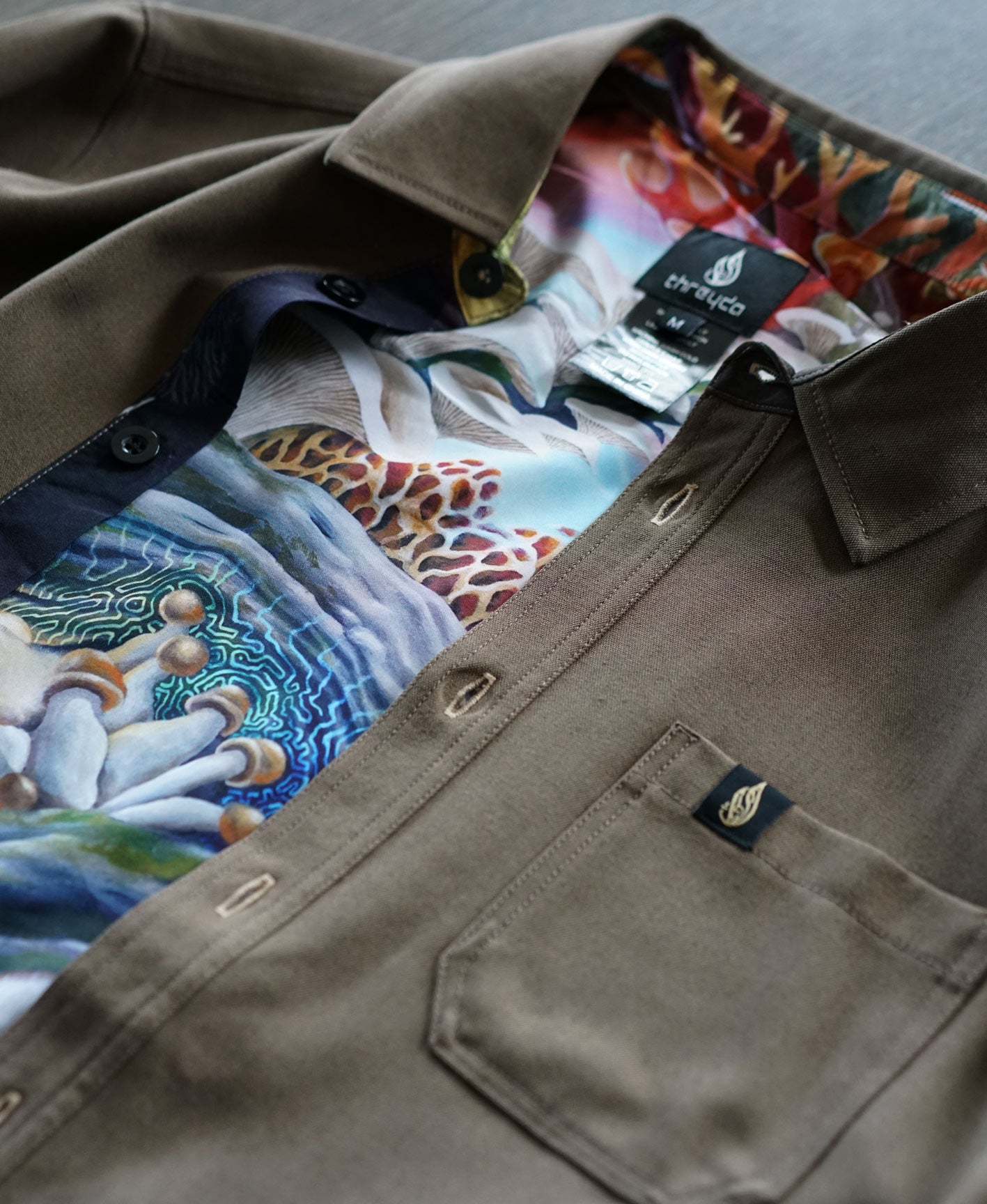 Neurogenesis Lined Button Down Shirt by Blake Foster