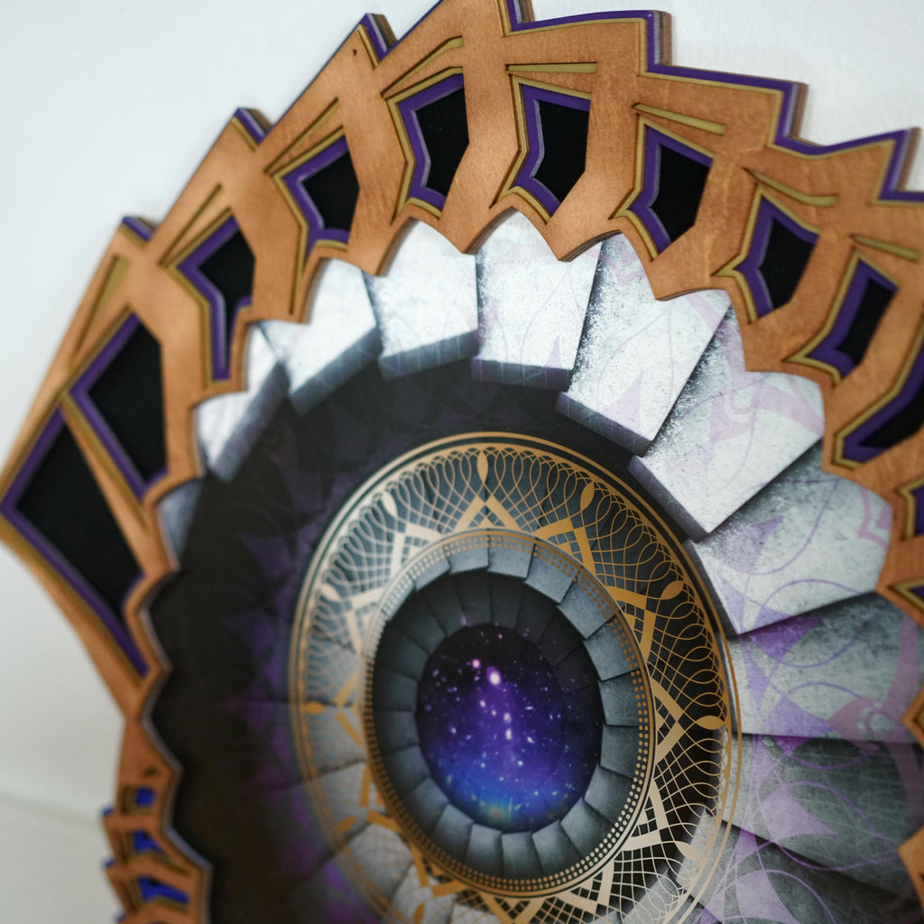 Royal Nebula Portal Lasercut Frame by Peter Westermann