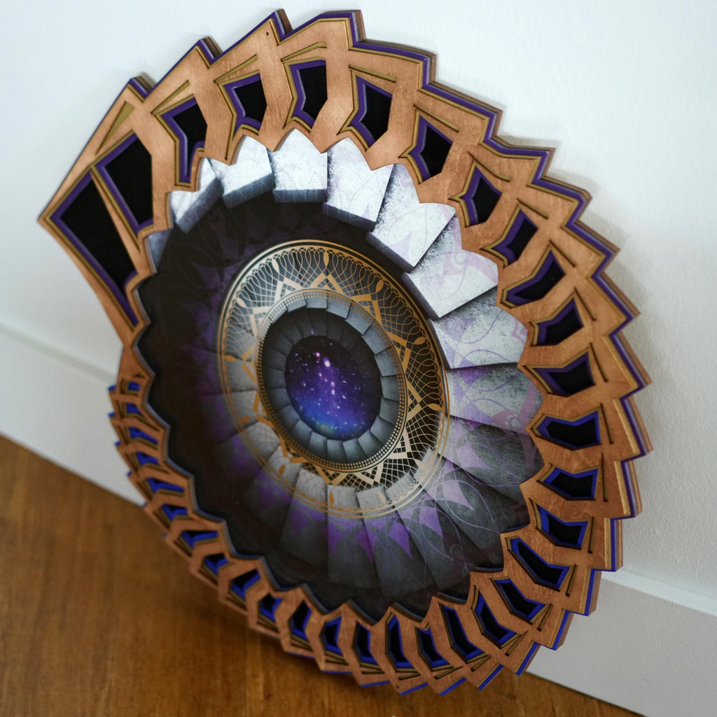 Royal Nebula Portal Lasercut Frame by Peter Westermann