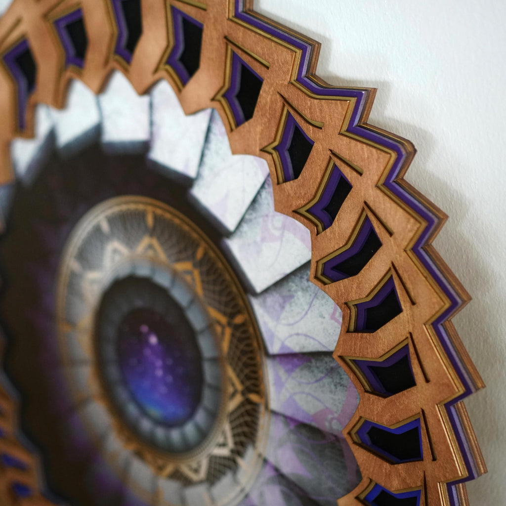 Royal Nebula Portal Lasercut Frame by Peter Westermann