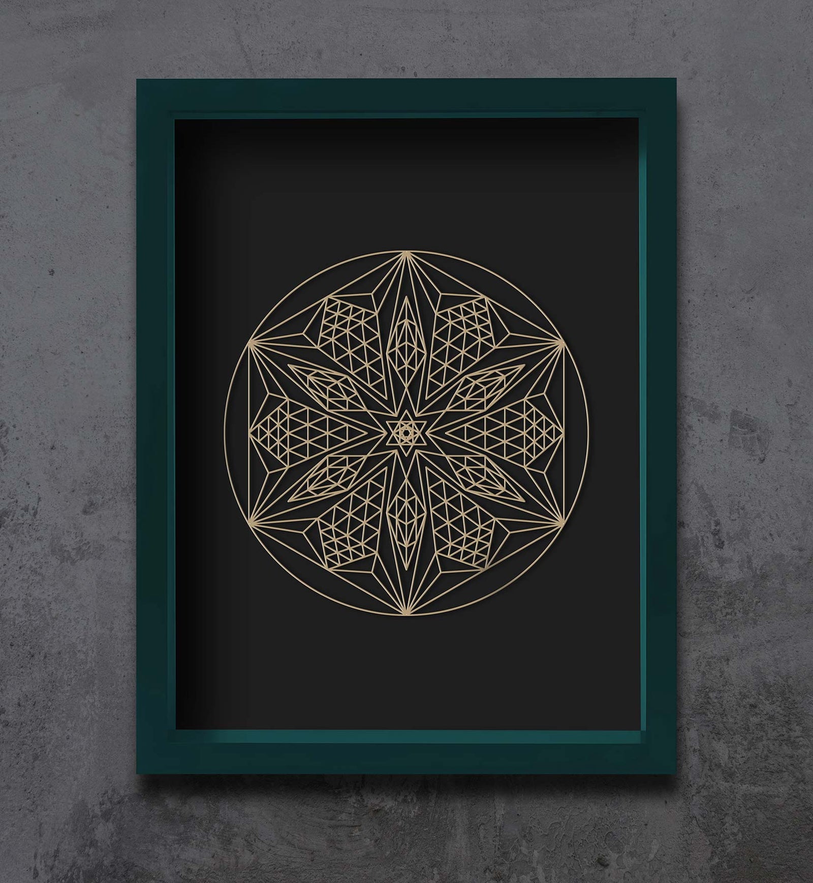 Neptune 1 of 1 Framed Embossed Matte Print by Threyda