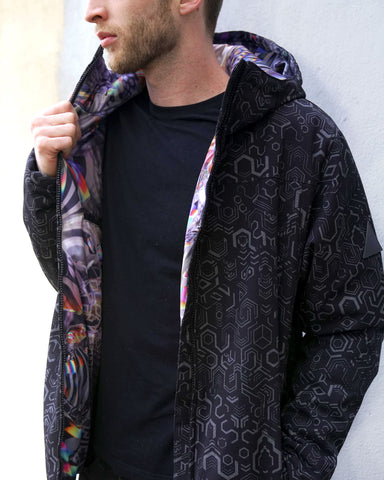 Iridescent Particles Obsidian Jacket by Fabian Jimenez - Presale Ships Nov