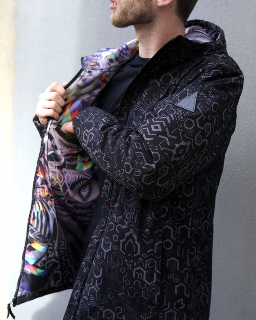 Iridescent Particles Obsidian Jacket by Fabian Jimenez - Presale Ships Nov