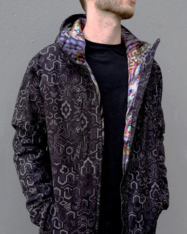 Iridescent Particles Obsidian Jacket by Fabian Jimenez - Presale Ships Nov