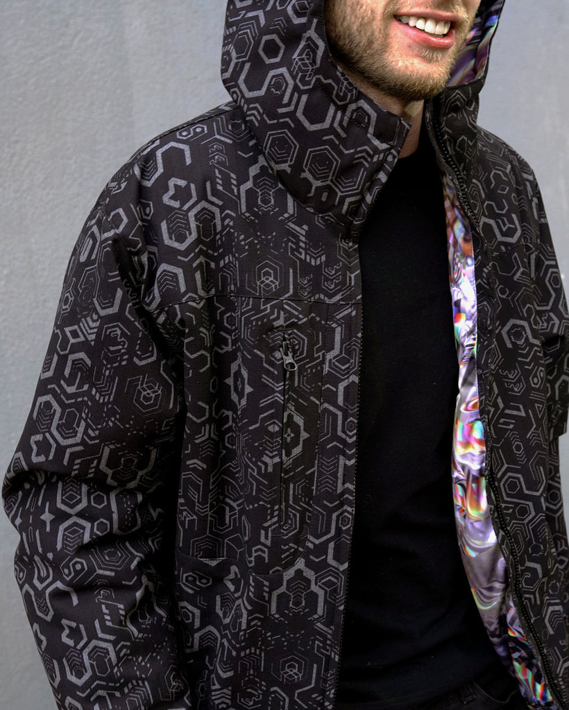 Iridescent Particles Obsidian Jacket by Fabian Jimenez - Presale Ships Nov