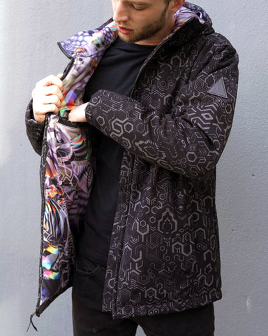 Iridescent Particles Obsidian Jacket by Fabian Jimenez - Presale Ships Nov