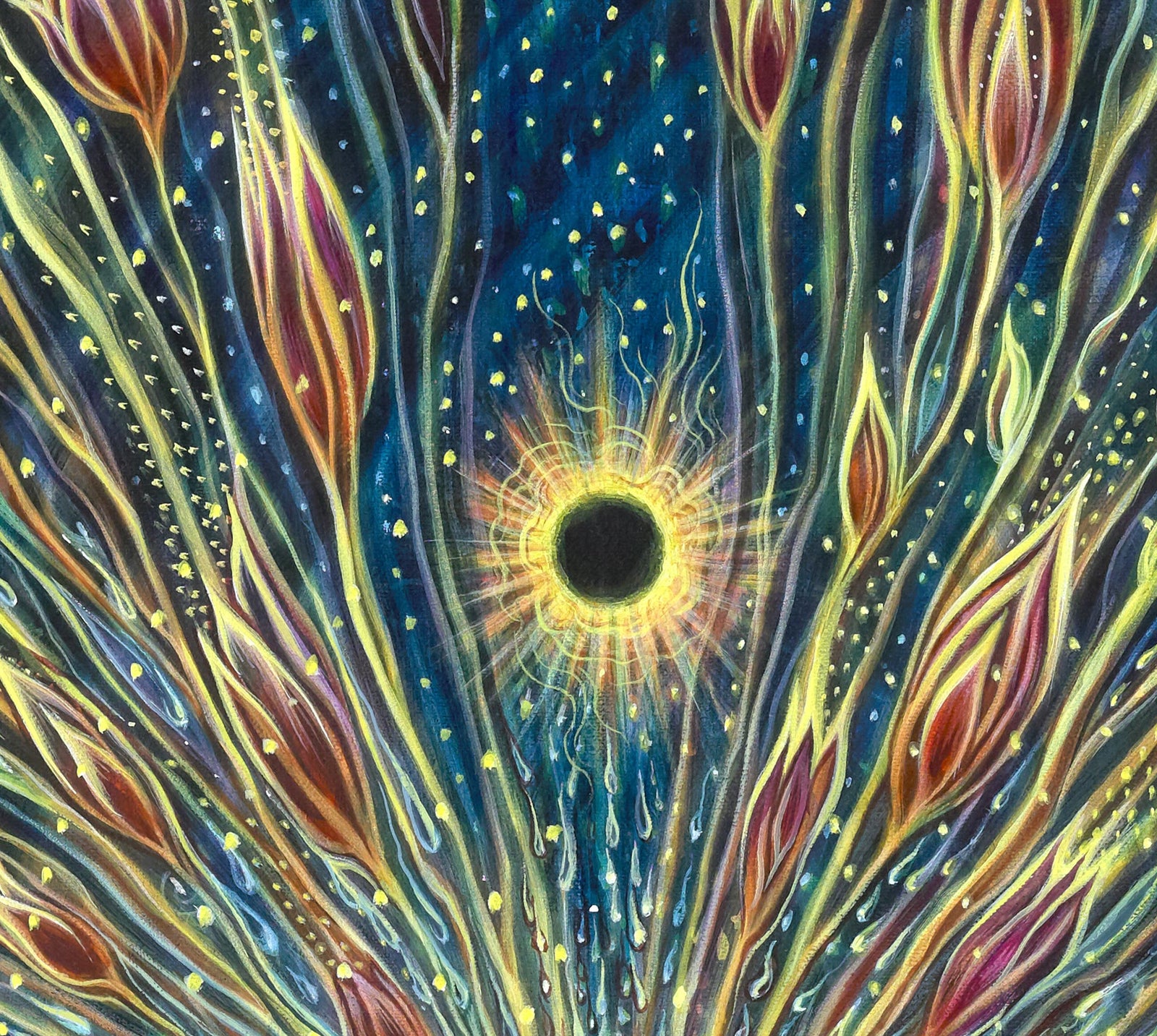 A New Dawn Stretched Canvas by Amanda Sage